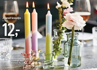 Føtex 2-farvet kronelys tilbud