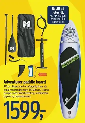 Adventurer paddle board