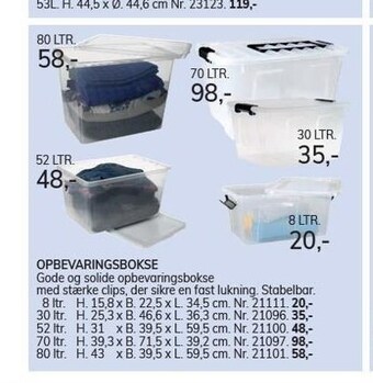 Daells Bolighus Opbevaringsbokse tilbud