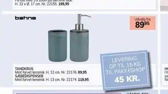 Tandkrus el. sæbedispenser