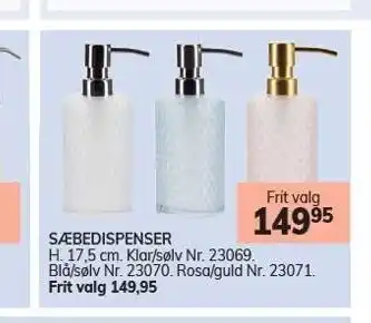 Sæbedispenser - frit valg