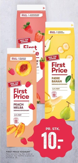 MENY First Price yoghurt tilbud