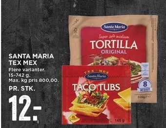 MENY Santa Maria Tex Mex tilbud