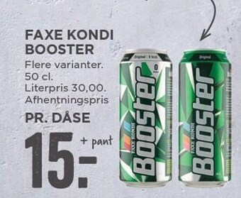 MENY Faxe kondi booster tilbud
