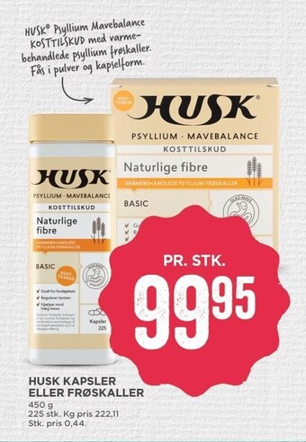 MENY Husk kapsler eller frøskaller tilbud