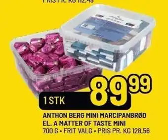 Anthon Berg mini marcipanbrød el. a matter of taste mini