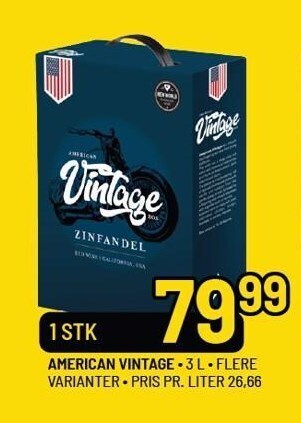 Priss American vintage tilbud