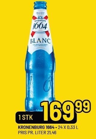 Priss Kronenburg 1664 tilbud