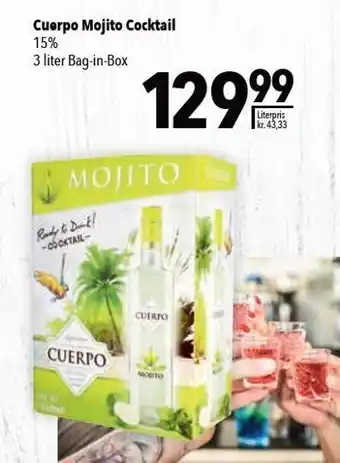 Citti Cuerpo mojito cocktail 3 ltr. tilbud