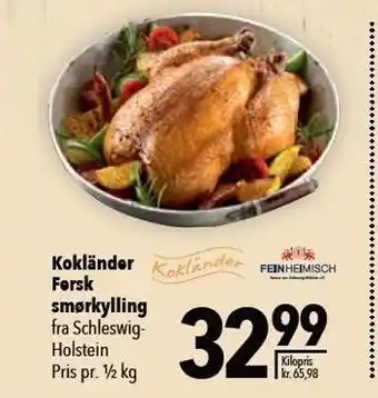 Fersk smørkylling pr ½ kg
