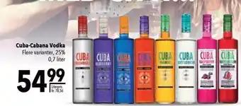 Citti Cuba-Cabana Vodka tilbud