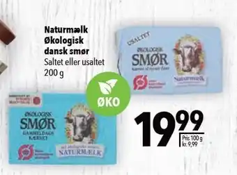 Naturmælk økologisk dansk smør