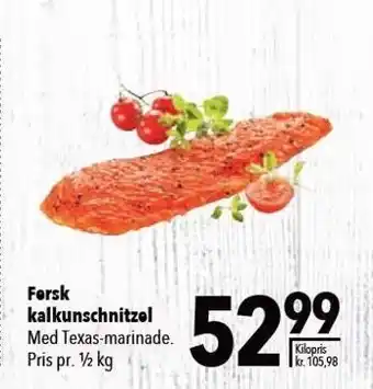 Citti Fersk kalkunschnitzel pr ½ kg tilbud