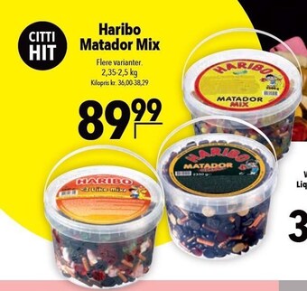Citti Haribo matador mix tilbud
