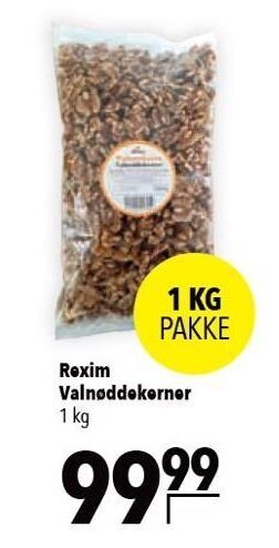 Citti Rexim valnøddekerner 1 kg tilbud