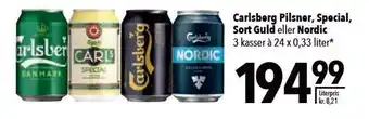 Citti Carlsberg pilsner, Special, sort guld eller nordix tilbud