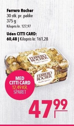 Citti Ferrero Rocher - Med CITTI CARD tilbud