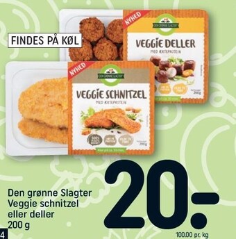 Veggie schnitzel el. deller