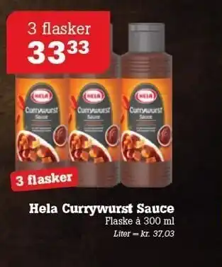 Poetzsch Padborg Hela Currywurst Sauce 3 flasker tilbud