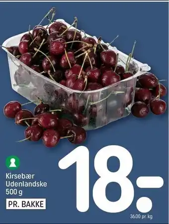 REMA 1000 Kirsebær udenlandske tilbud