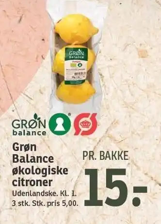 SPAR Øko citroner tilbud