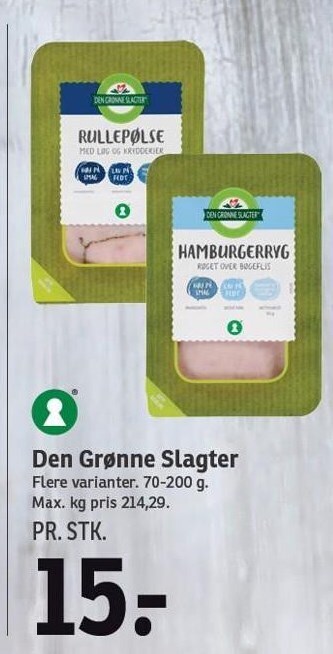 SPAR Den Grønne Slagter tilbud