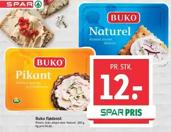Buko flødeost - Pikant, Grøn pikant el. naturel