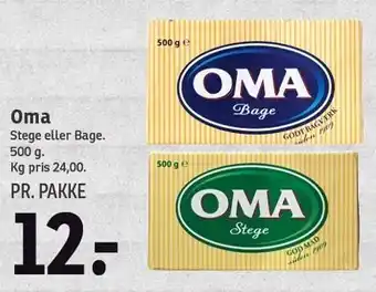SPAR Oma stege el. bage tilbud
