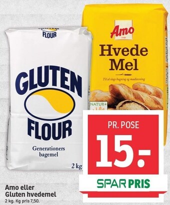 SPAR Amo el. Gluten hvedemel tilbud