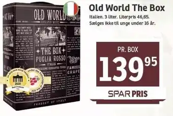SPAR Old World The Box 3 L tilbud