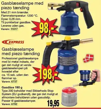 Harald Nyborg Gasblæselampe tilbud