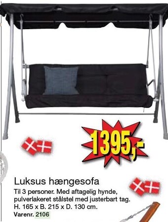 Harald Nyborg Luksus hængesofa tilbud