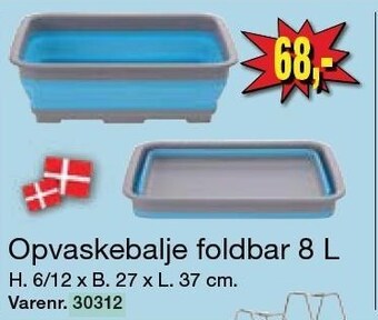 Harald Nyborg Opvaskebalje foldbar 8 L tilbud