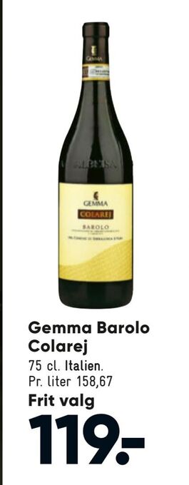 Bilka Gemma Barolo Colarej tilbud