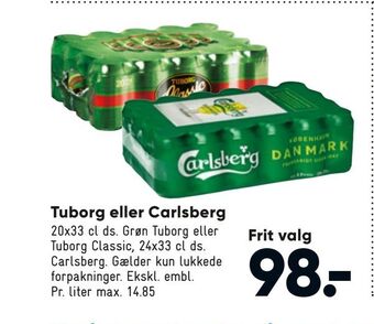 Bilka Tuborg eller Carlsberg tilbud