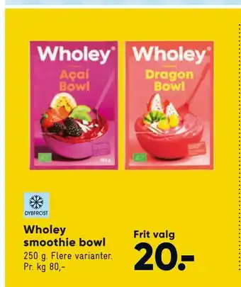 Bilka Wholey smoothie bowl tilbud