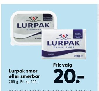 Lurpak smør eller smørbar