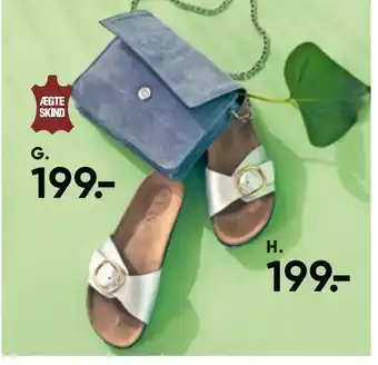 Bilka Bio slippers blå tilbud