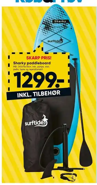 Bilka Sharky paddleboard tilbud