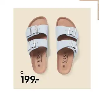 Bilka Bioslippers blå tilbud