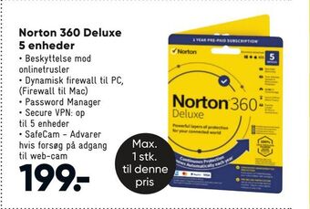 Bilka Norton 360 Deluxe 5 enheder tilbud