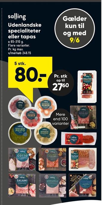 Bilka Udenlandske specialiteter eller tapas tilbud