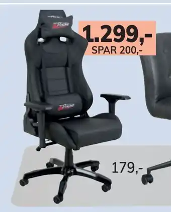 Daells Bolighus Luksus gamerstol tilbud