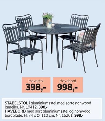 Daells Bolighus Havebord tilbud