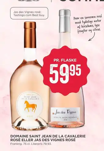 MENY Domaine saint jean de la cavalerie rosé eller jas des vignes rosé tilbud