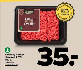 Netto Velsmag hakket oksekød 4-7% tilbud
