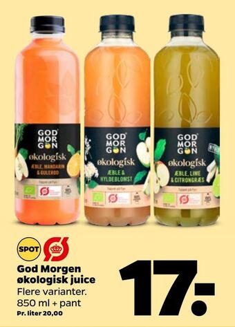 Netto God Morgen økologisk juice tilbud