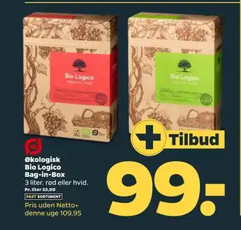 Netto Økologisk Bio Logico Bag-in-Box tilbud