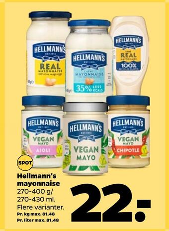 Netto Hellmann's mayonnaise tilbud