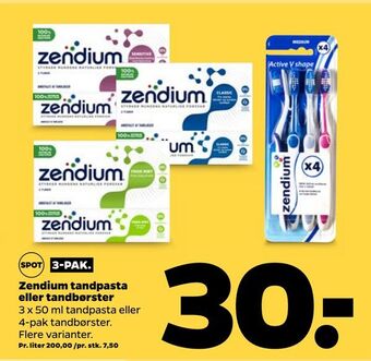 Netto Zendium tandpasta eller tandbørster tilbud